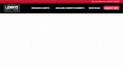 Desktop Screenshot of lennysfranchise.com