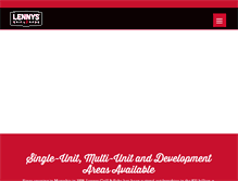 Tablet Screenshot of lennysfranchise.com